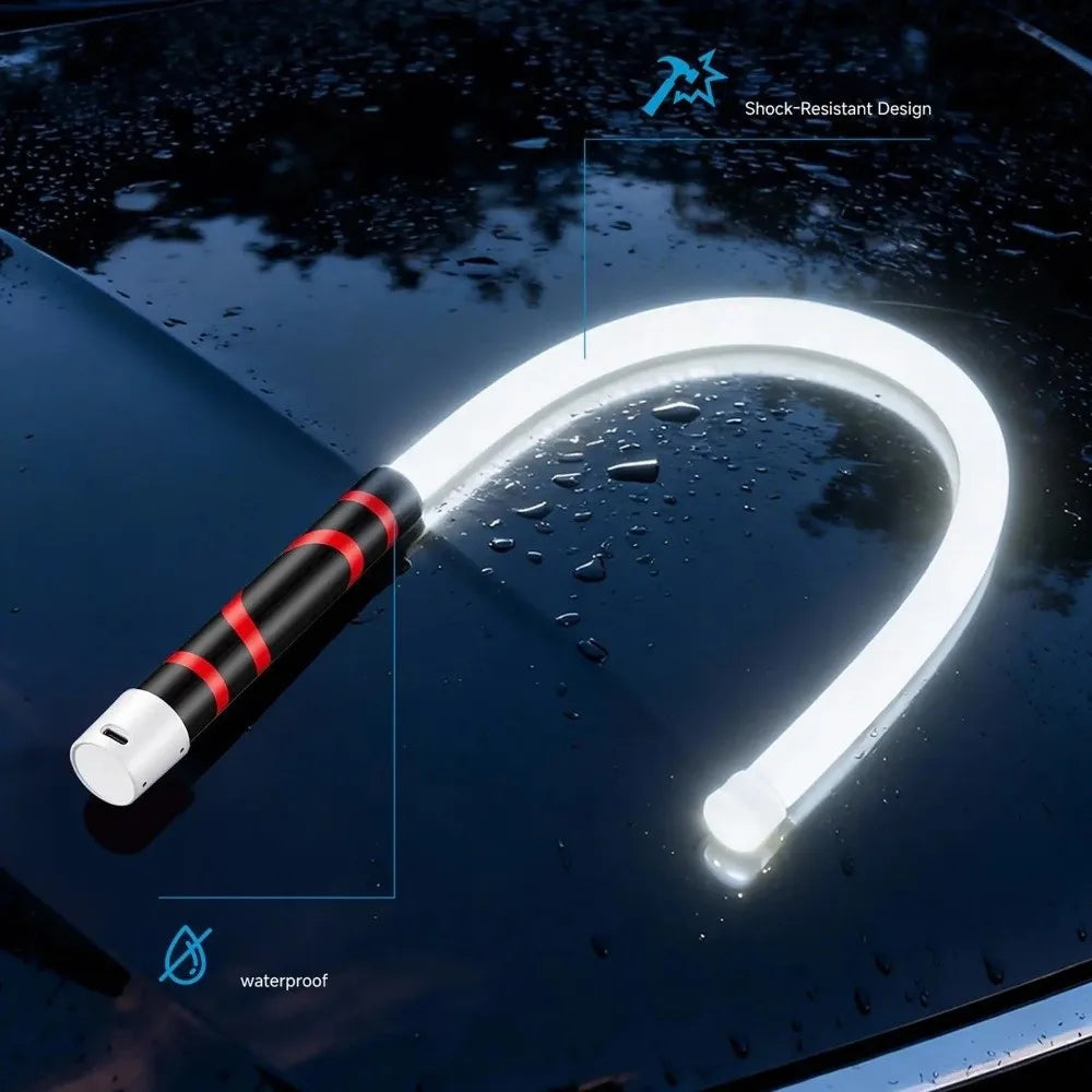 27Inch LED Flashlight Stick High Lumens 3 Brightness Modes Flexible Flashlight Stick Rechargeable Portable LED Work Lights